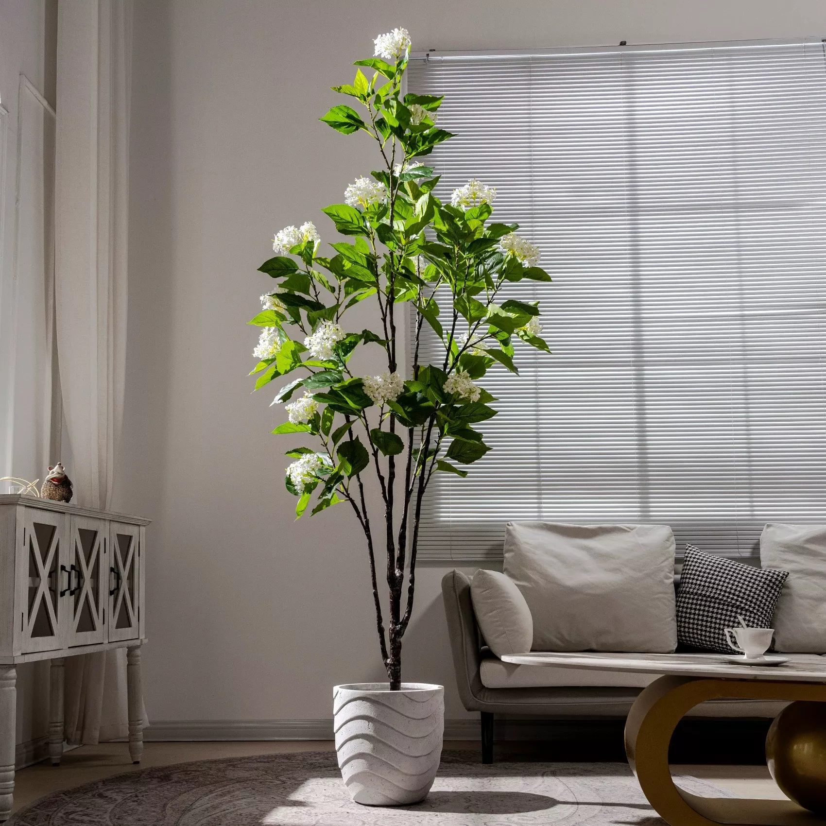 Artificial Hydrangea Tree
